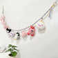 200CM Cotton Rope Hanger with 20 Clips for Photos Plush Toys Festival Cards