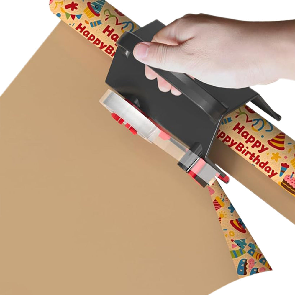 2Pcs Wrapping Paper Cutter and Tape Dispenser Set