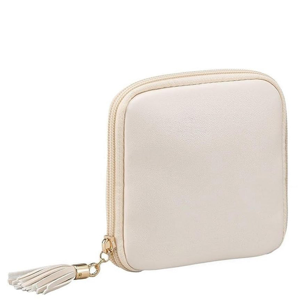 PU Multi Compartment Travel Jewelry Organizer Bag with Velvet Lining