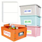 100 PCS Removable Labels for Storage Boxes Large Sticky Labels for Home School Office