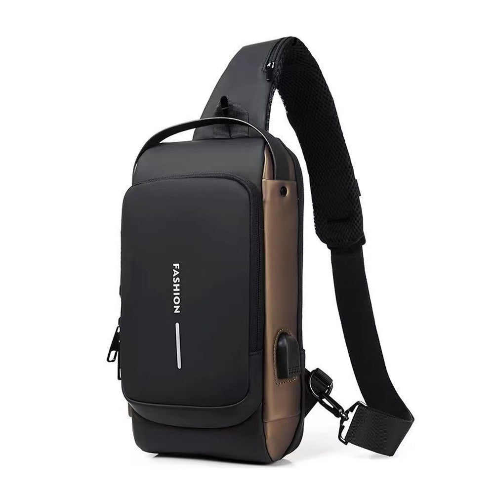 Anti-theft USB Port Crossbody Sling Shoulder Bag