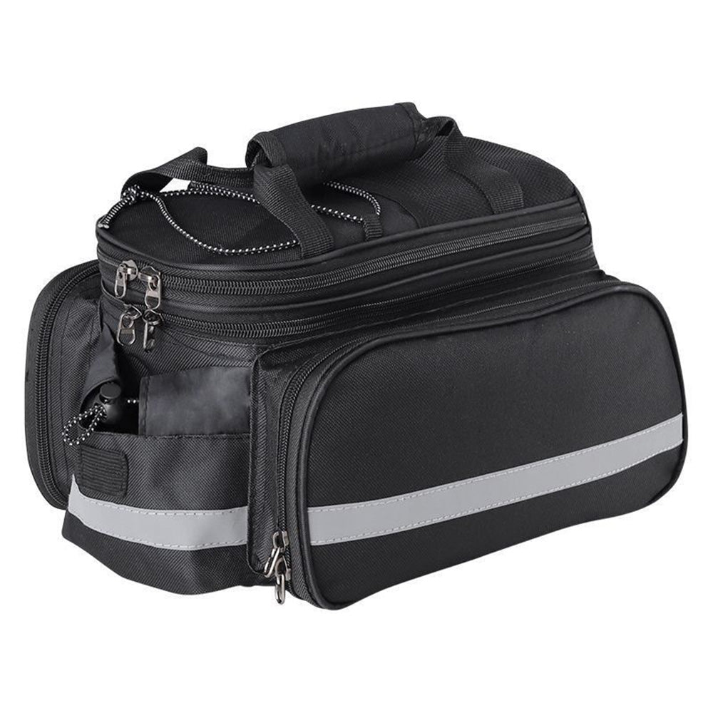 Bicycle Rear Seat Bag Bike Rack Bag Cycle Luggage Carrier Expandable Trunk Bag with Rain Cover