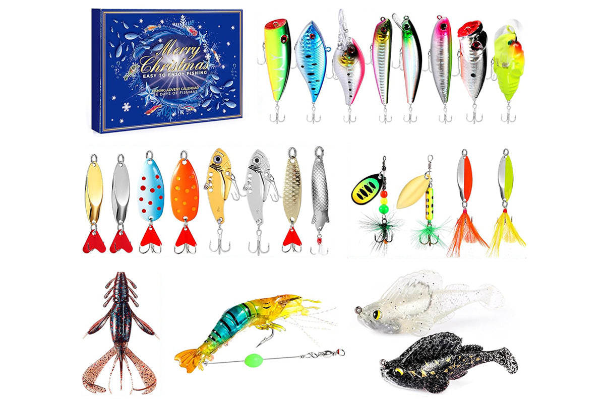 Fishing Advent Calendar Christmas Countdown Calendar Fishing Tackle Lures Gifts