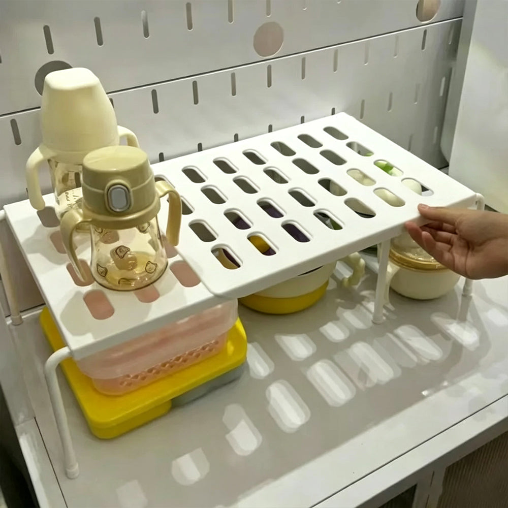 Expandable Cupboard Pantry and Home Storage Shelf Rack