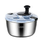 5L Stainless Steel Salad Spinner Vegetable and Fruit Washer Dryer Bowl