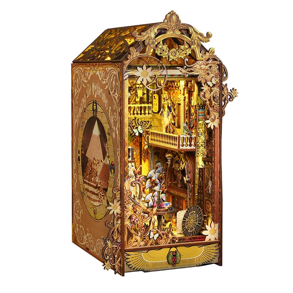 3D Wooden Puzzle Book Stand Miniature Dollhouse Kit