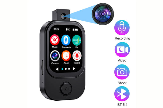 32GB MP3 MP4 Player with Rotatable Camera Video Recorder Touch Screen Bluetooth Music Player FM Radio