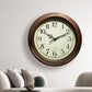 Silent Battery Powered Vintage Round Wall Clock