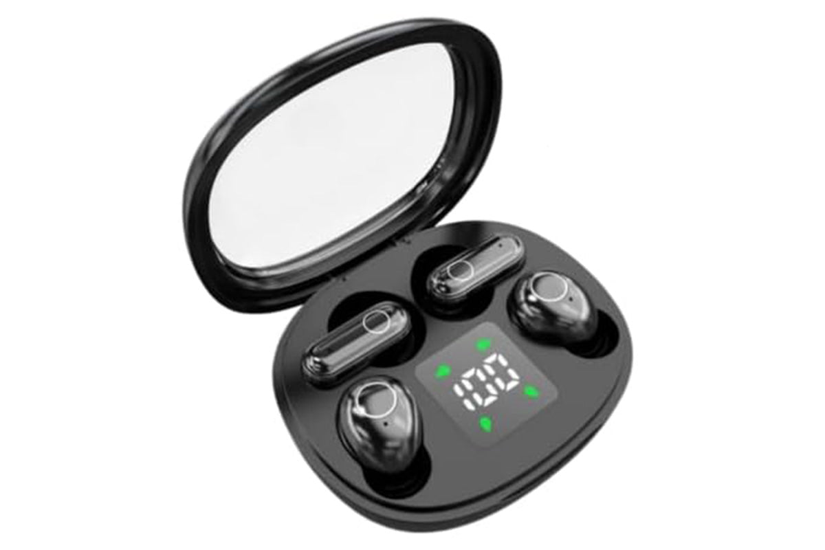 2 Pairs Wireless Earbuds Bluetooth Earphones with LED Digital Display Charging Case