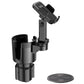 2 in 1 Car Cup Holder Phone Mount Long Arm 360 Degree Rotation