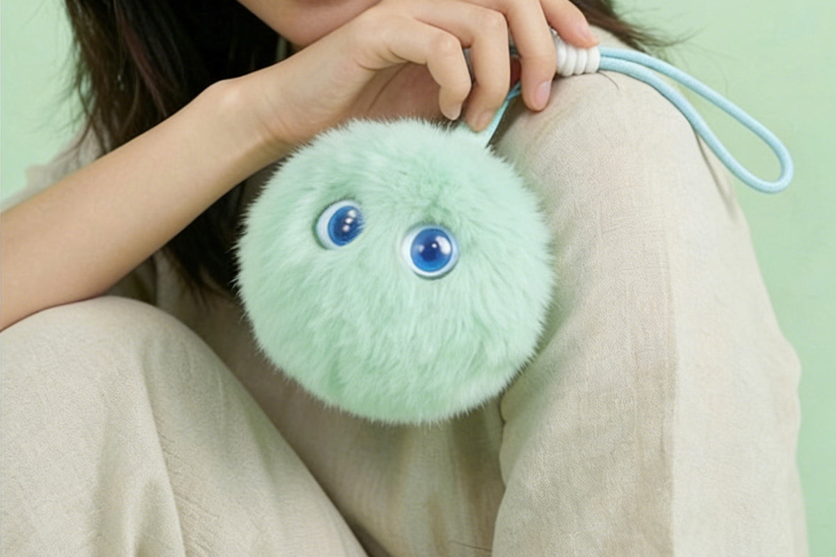 AI Interactive Plush Toy Cute AI Companion Plush Bag Charm for Stress Relief and Emotional Support