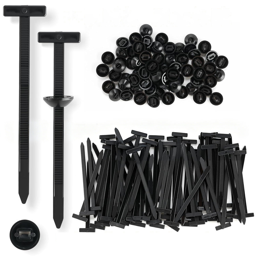 200Pcs Nylon Universal Cable Tie Buckle Zip Tie for Car Repair Wire Bundling