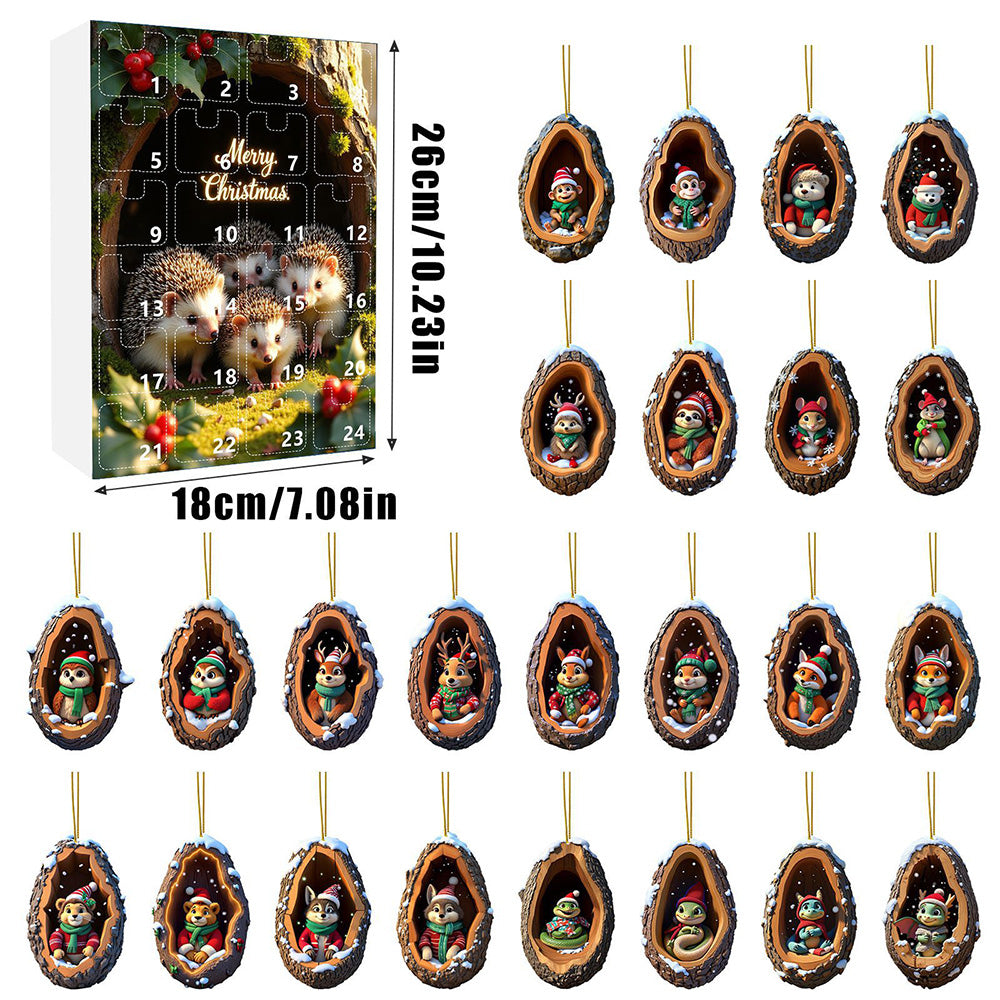 24Pcs Christmas Tree Decoration Hanging Ornaments for Home Decor Holiday Party