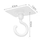 10 Pcs No Drill Ceiling Hooks 360 Degree Rotating Self Adhesive Hooks