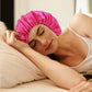 Double Layer Satin Bonnet Double Layer Wearable Adjustable Drawstring Sleep Cap