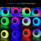 LED Colorful Wake Up Light Alarm Clock with Bluetooth Speaker