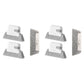 2Pcs Handheld Window Groove Door Rail Crevice Cleaning Brush with Replacement Cloth