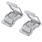 2Pcs Stainless Steel Hard Boiled Egg Slicer