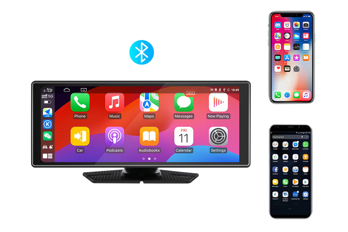 Wireless Carplay 10.26inch Screen Portable Touchscreen Carplay with Voice Control