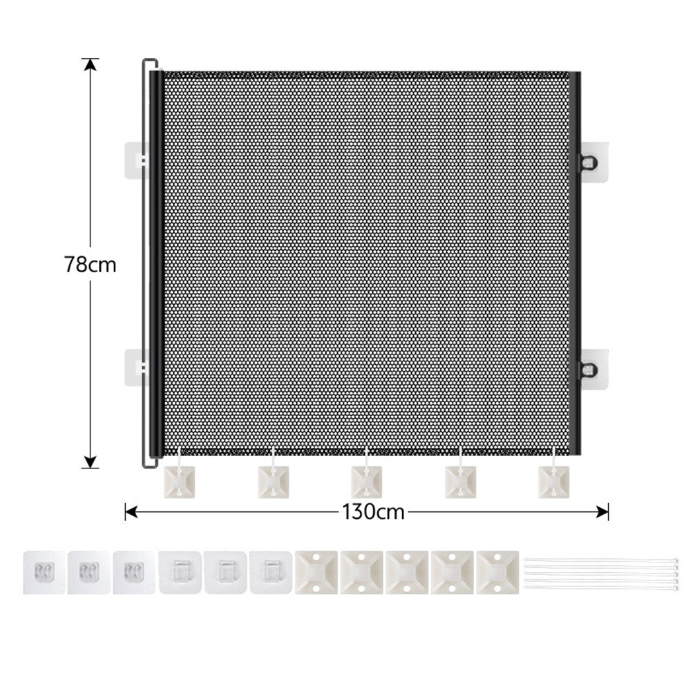 Retractable Mesh Pet Barrier Dog Gates Safety Fence For Stair Doorways Hallways