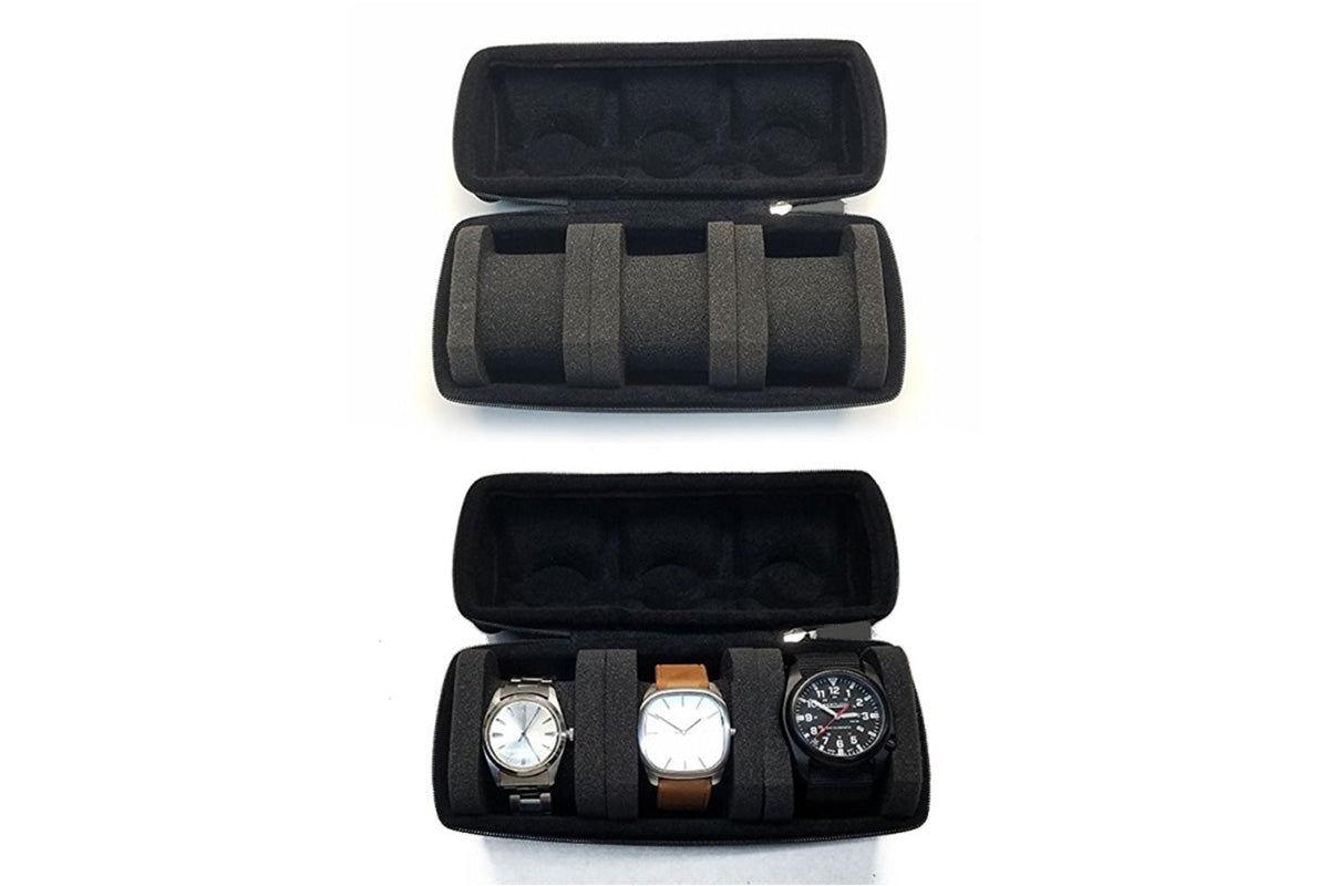 Portable Watch Storage Box Travel Storage Organizer Watch Roll Display Case
