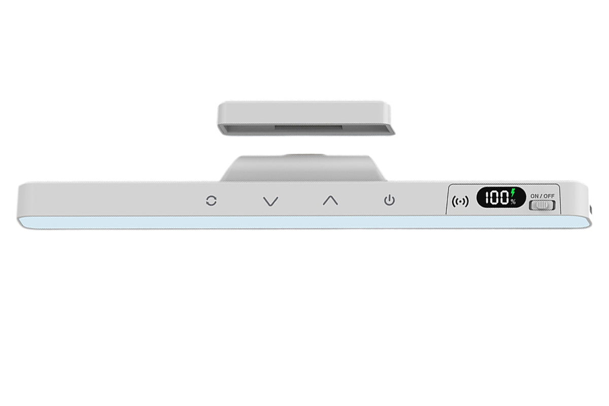 Magnetic Rechargeable LED Light Bar with 5 Colors Touch and Remote Control Battery Display