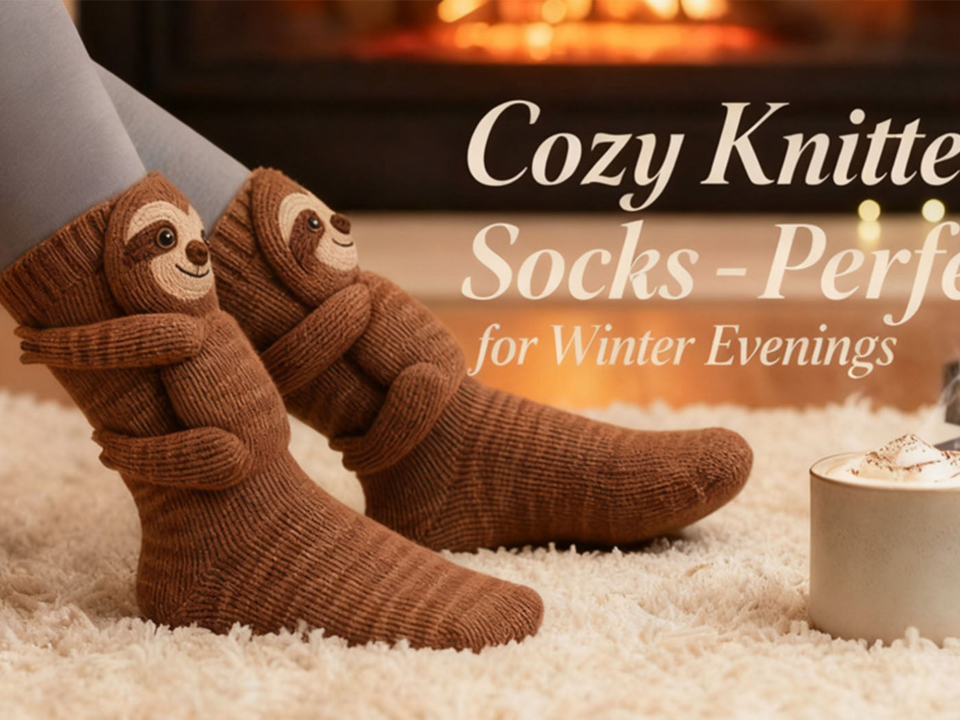 Funny 3D Knitted Animal Socks Adorable Christmas Gift