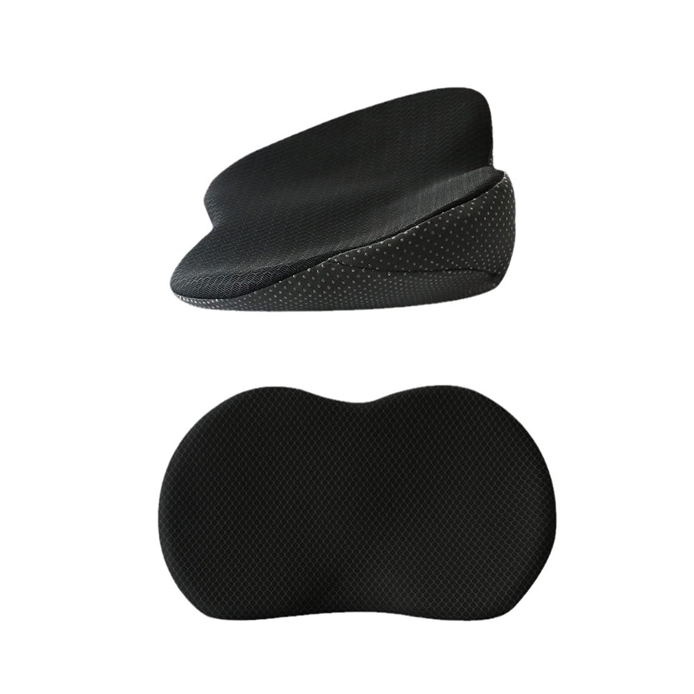 Memory Foam Seat Cushion 2-in-1 Booster or Lumbar Support for Car Office