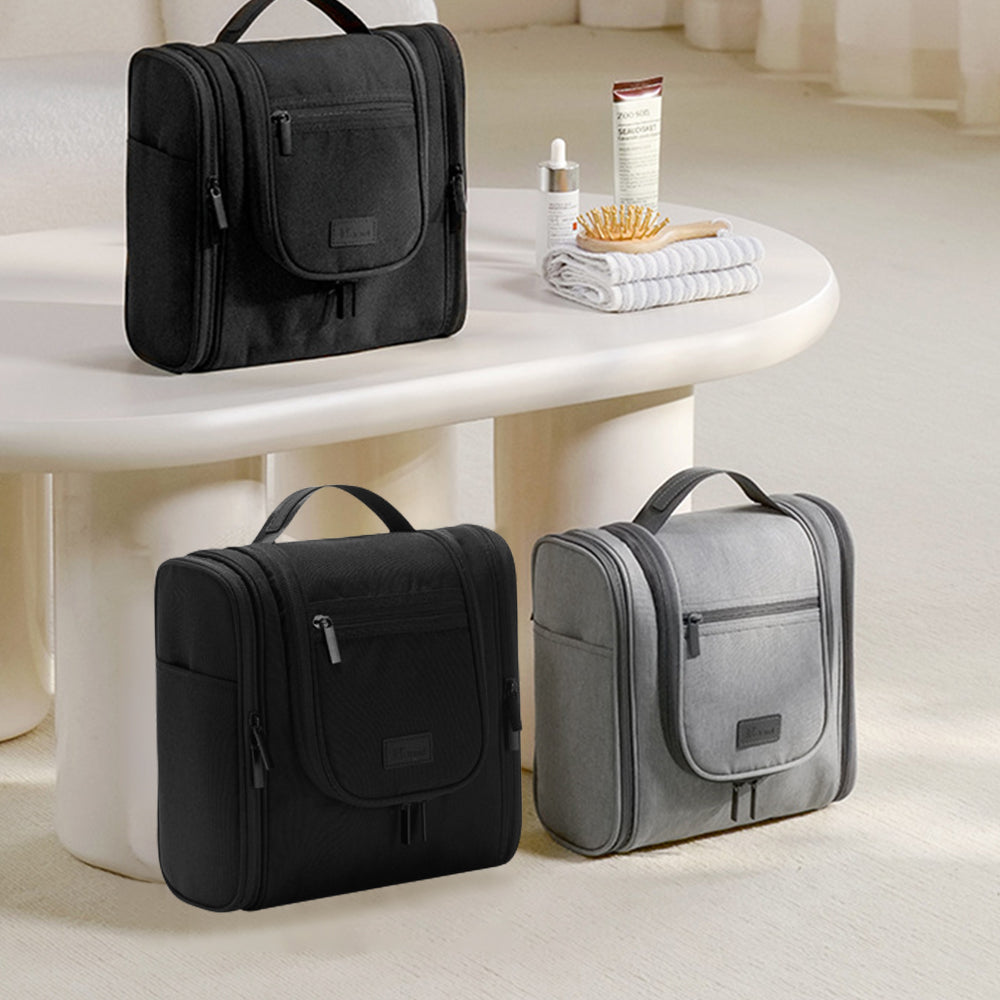 Travel Toiletry Makeup Bag with Expandable Compartments