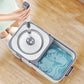Household Spin Mop with Detachable Bucket and Hands-Free Cleaning System