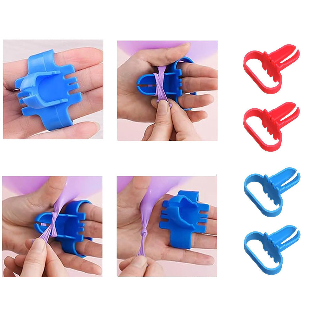 Balloon Accessory Kit with Tie Tools Flower Clips Chains and Glue Dots