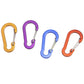 12 Pack Small D-Ring Carabiner Clip Lightweight Aluminum Key chain for Hiking Camping