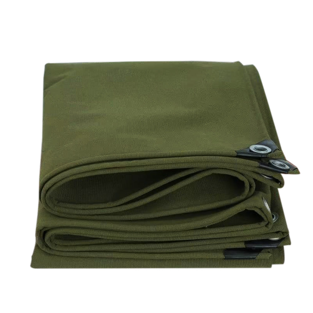 Heavy Duty Waterproof Canvas Tarp with Metal Grommets for Camping Sunshade Rain Cover
