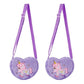 2Pcs Girls Cute Plush Heart Unicorn Embroidery Zipper Crossbody Bag