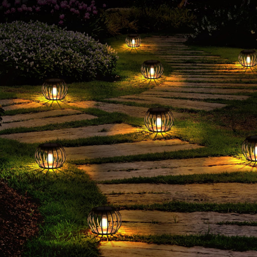 2Pcs Solar Outdoor Hanging Lamp