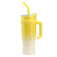 40oz Insulated Stainless Steel Tumbler with Handle and Straw