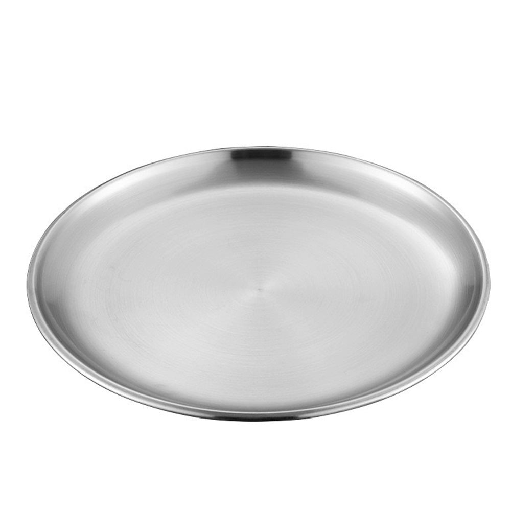 4Pcs Stainless Steel Pet Bowls Durable Shallow Pet Feeding Dishes for Cats Dogs-Silver