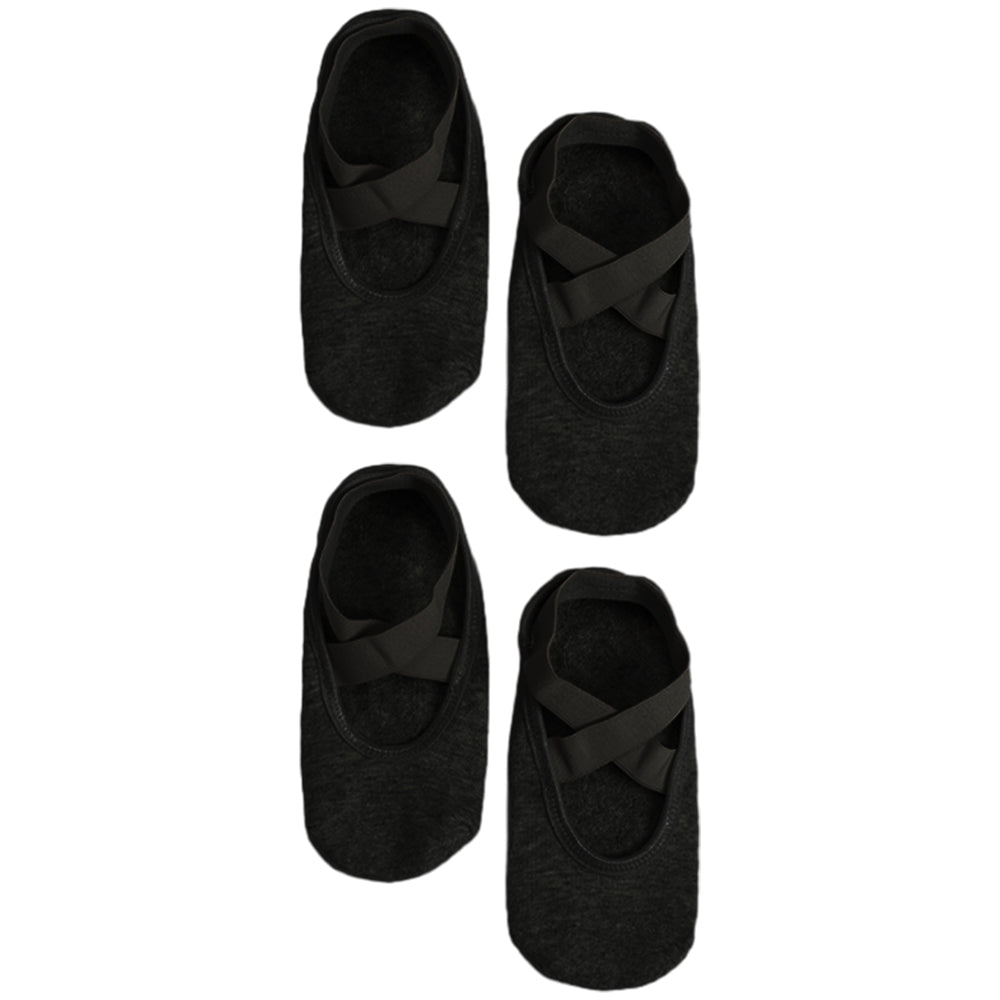 2 Pairs Cotton Non-Slip Pilates Yoga Socks For Women