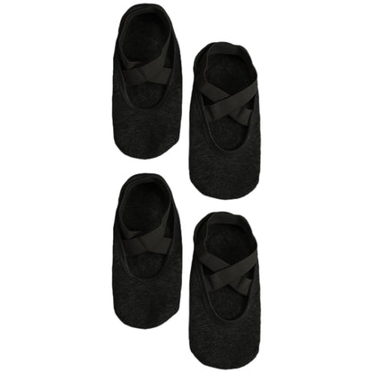 2 Pairs Cotton Non-Slip Pilates Yoga Socks For Women