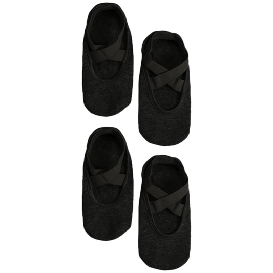 2 Pairs Cotton Non-Slip Pilates Yoga Socks For Women