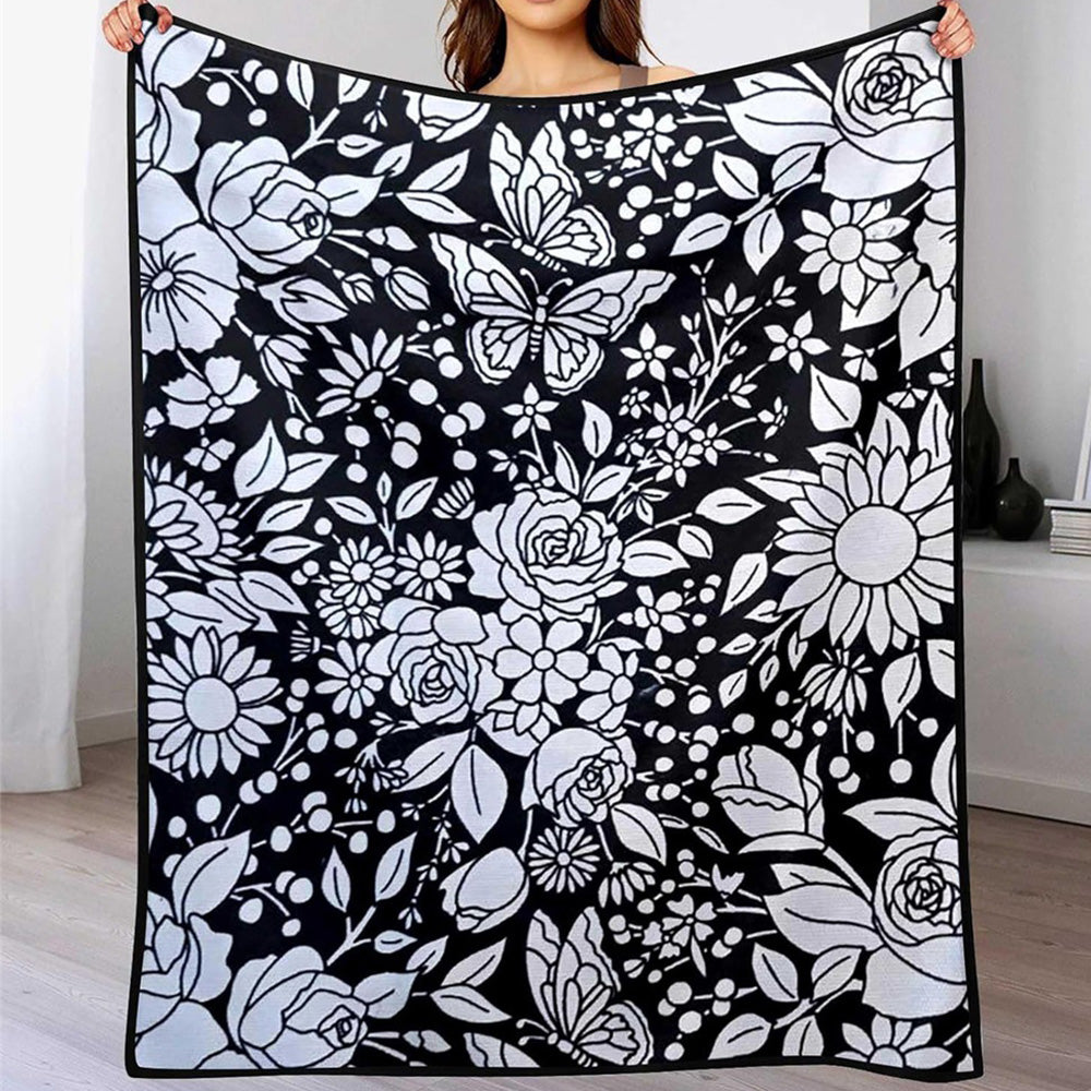 DIY Washable Coloring Blanket Reusable Coloring Art Mat-Style 1