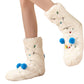 Women's Sherpa Fleece Slipper Socks Cozy Indoor Socks Warm Plush Socks