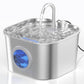 Automatic Pet Water Fountain USB 2.2L Stainless Steel for Cats and Small Animals