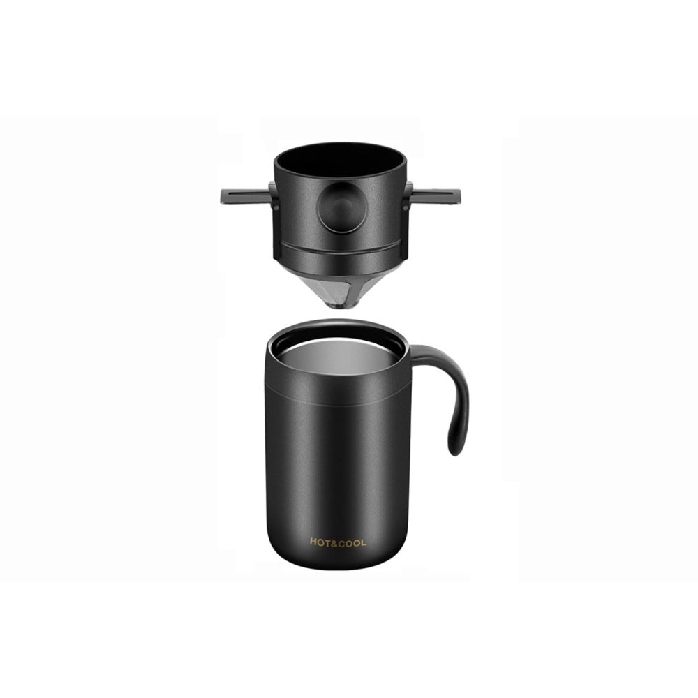 Portable Camping Pour Over Coffee Cup Set with Foldable Dripper for Travel Office Backpacking