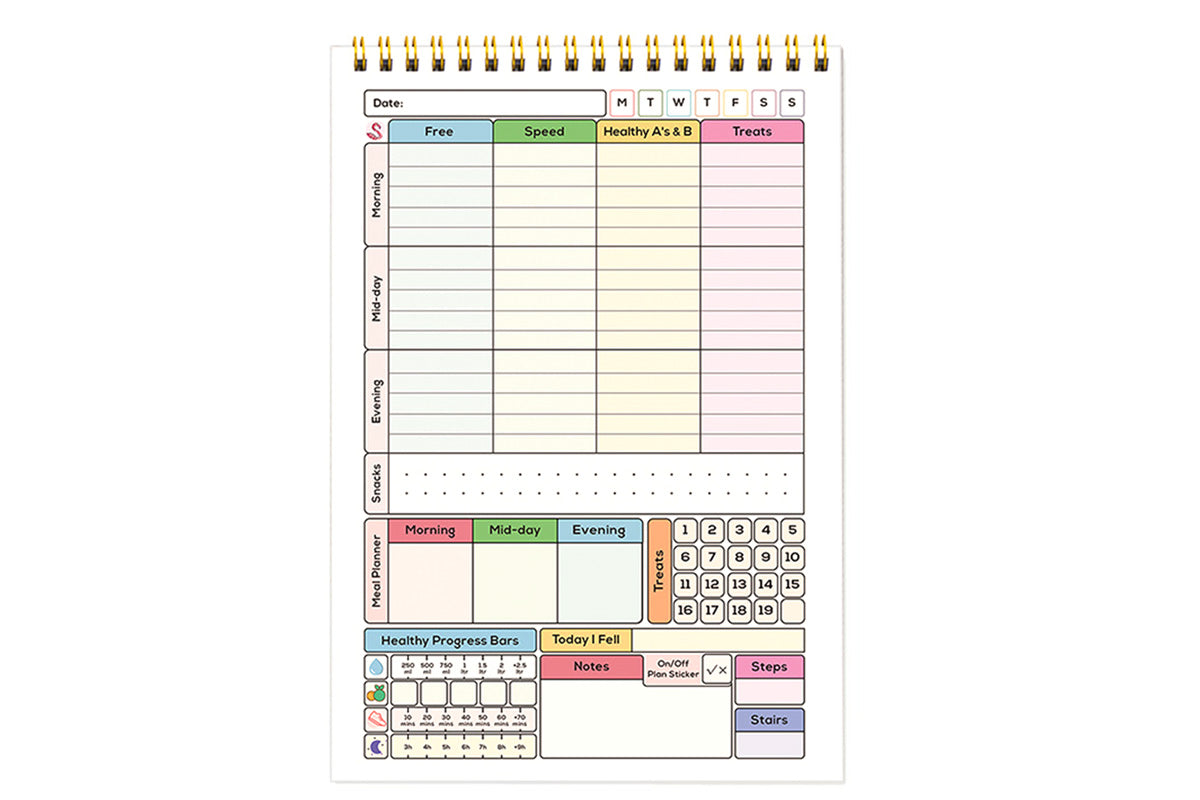 A5 Calorie Tracker Journal Food Diary Meal Log Book