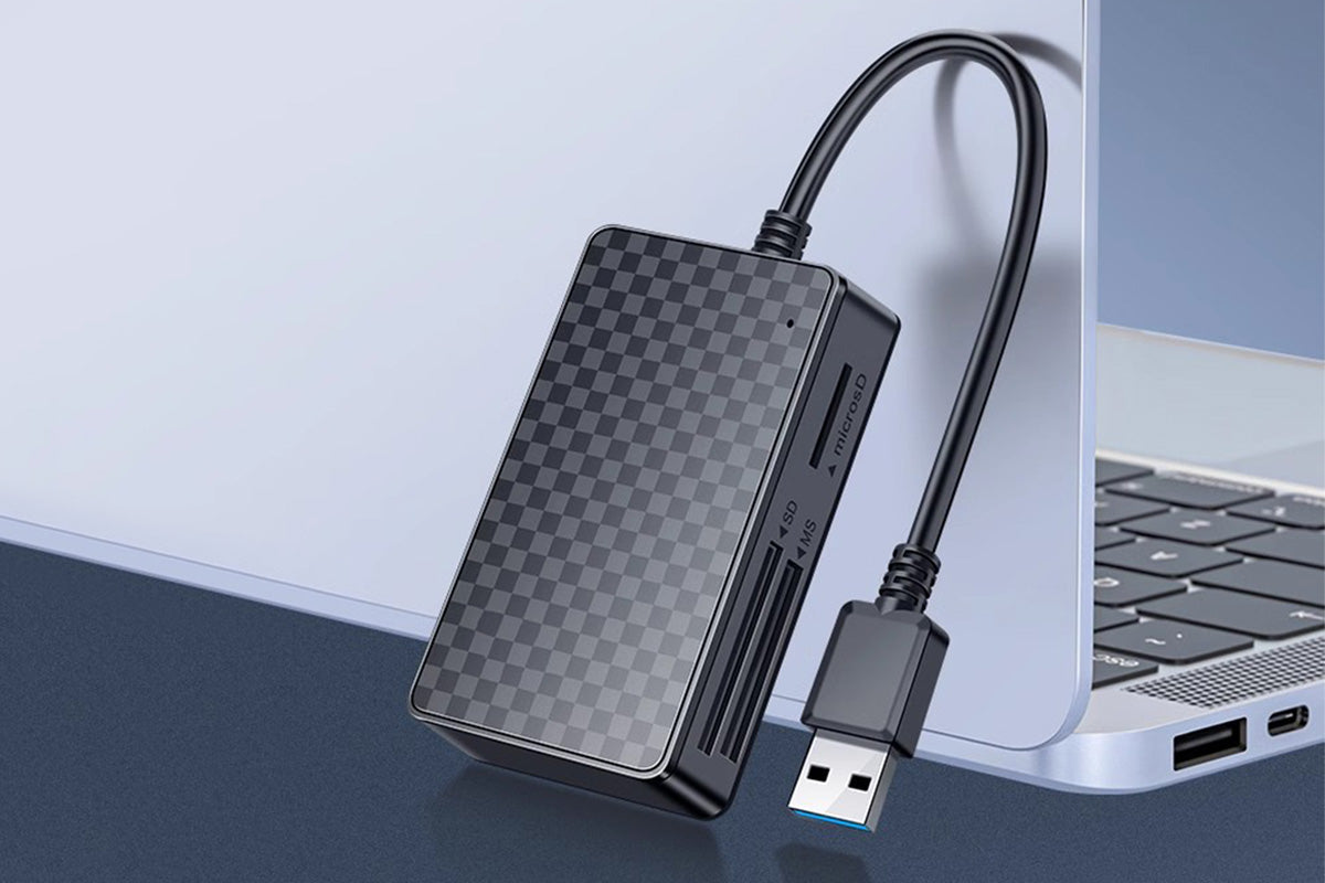 4 In 1 Multi Memory Card Reader USB 2.0 To CF SD TF MS Card Reader Adapter