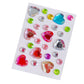 Christmas Silver Gift Wrapping Paper Bouquet Wrap Mirror Film Wrapping Paper with 10pcs Acrylic stickers