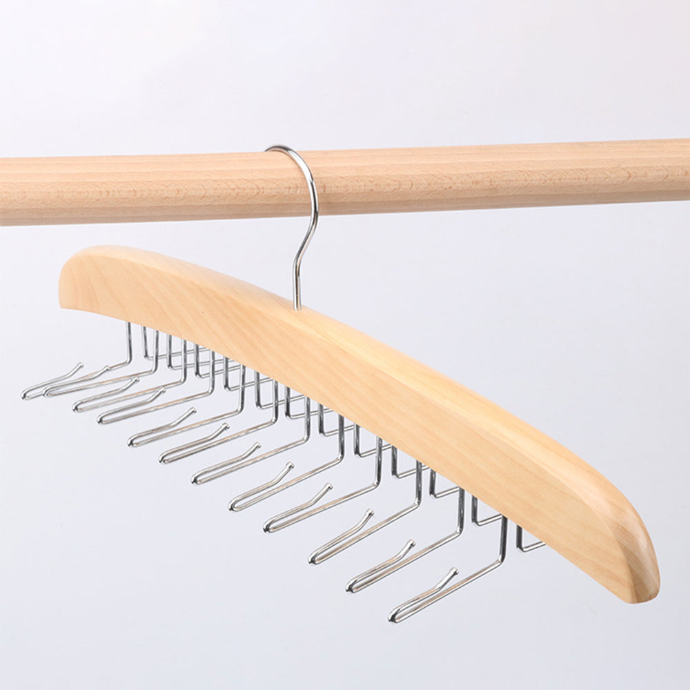 Tie Belt Scarf 24 Hooks Hanger Rack Clip Organiser Holder Storage