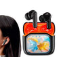 Wireless Bluetooth 5.4 AI Translation Earbuds with LCD Touchscreen Real Time 150 Languages