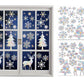 Christmas Snowflake Elk Window Sticker Sun Catcher Glass Window Iridescent Decoration